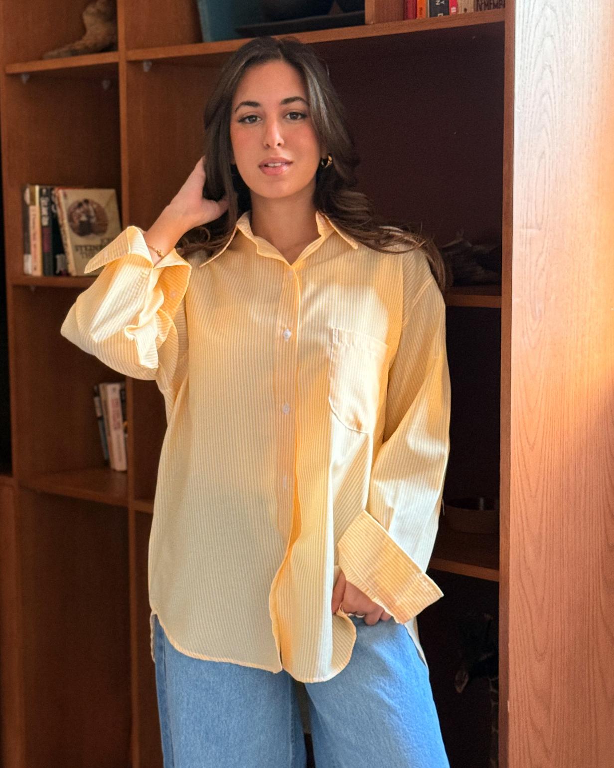 Yellow Stripe Chemise